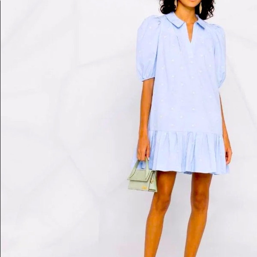 Maje embroidered poplin dress - size 36 FR (size small) WITH TAGS!